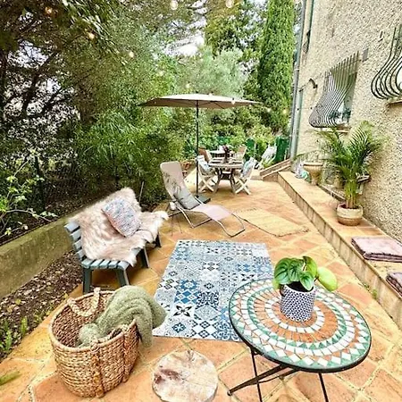 Appart Cosy, Grande Terrasse Arboree, A Proximite Du Centre-ville * Санари-сюр-Мер